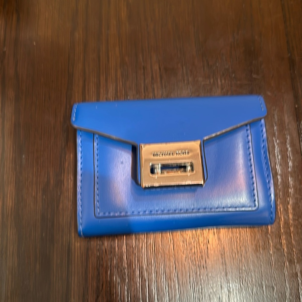 Michael Kors blue Everyday carry wallet